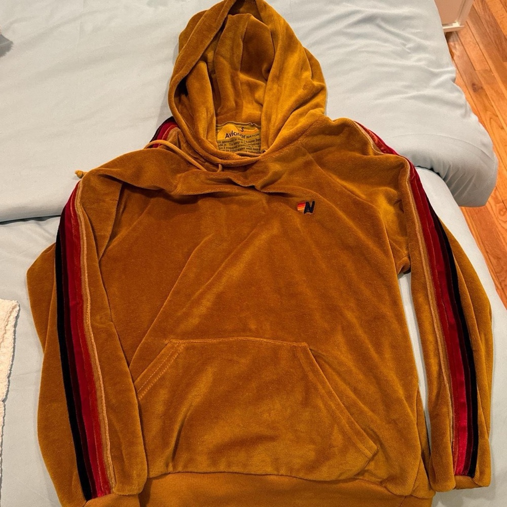 Aviator Nation velvet hoodie